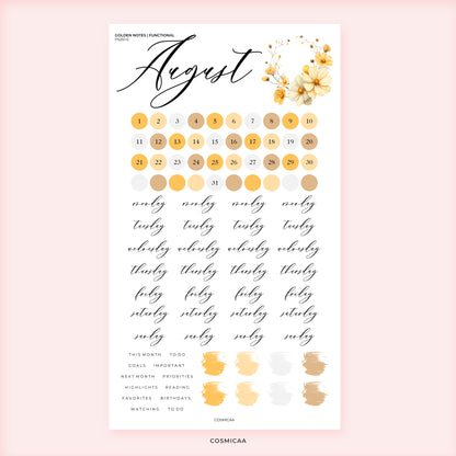 Golden Notes - Stickers