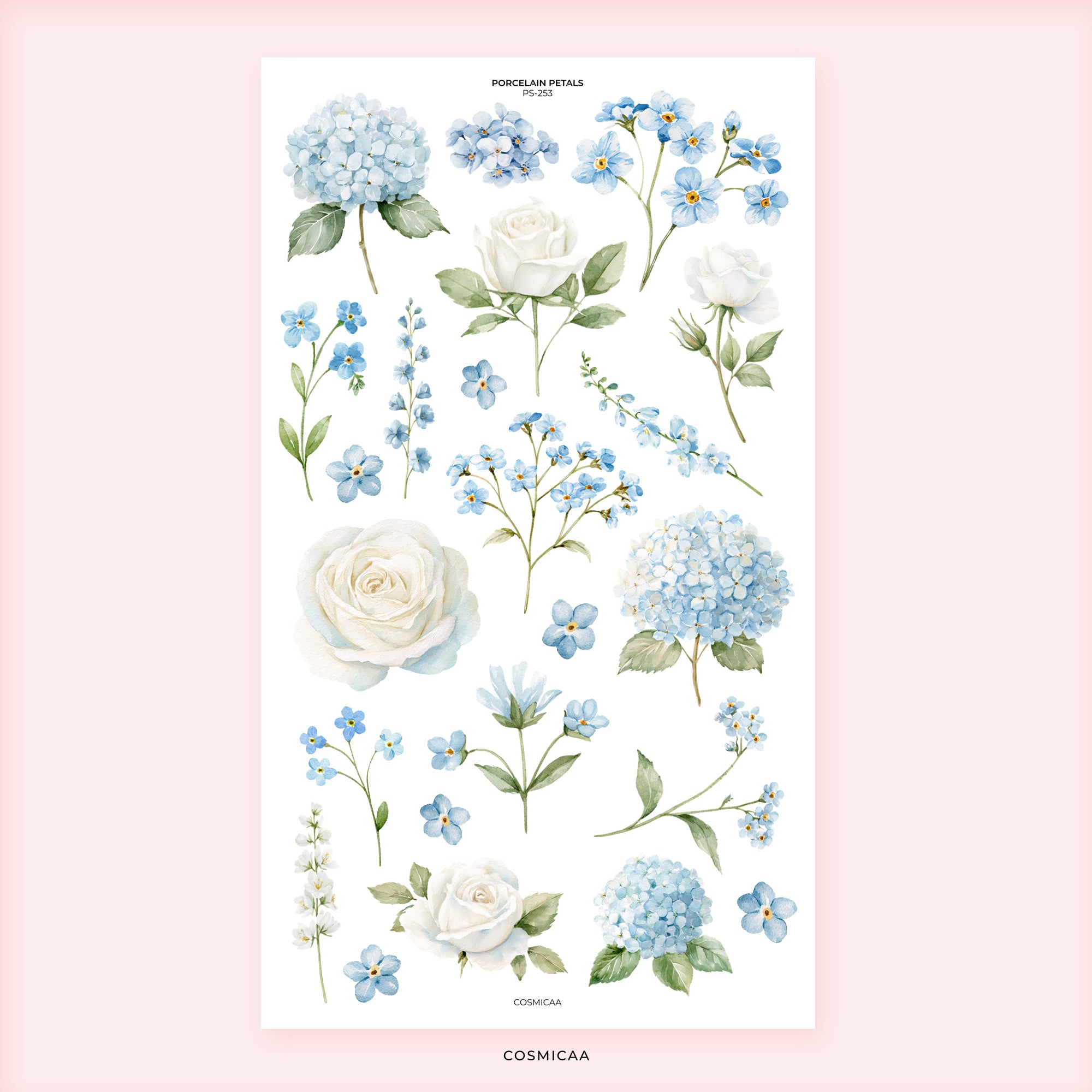 Porcelain Petals - Stickers