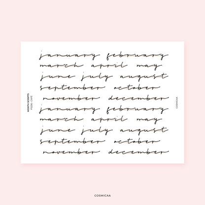 Month Scripts (s) - Stickers