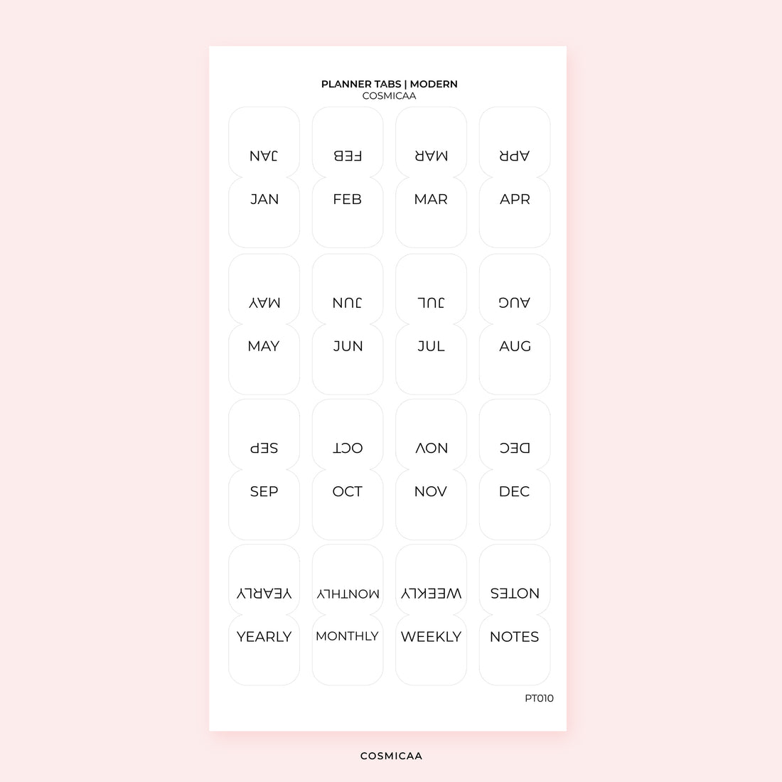Simple planner tabs - Planner Tabs