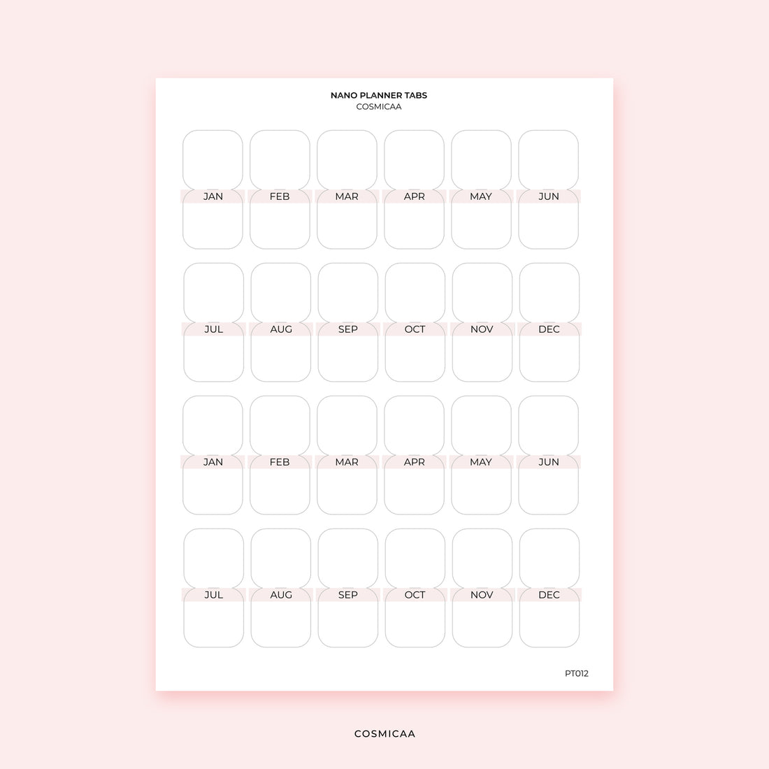 Nano Tabs - Planner Tabs