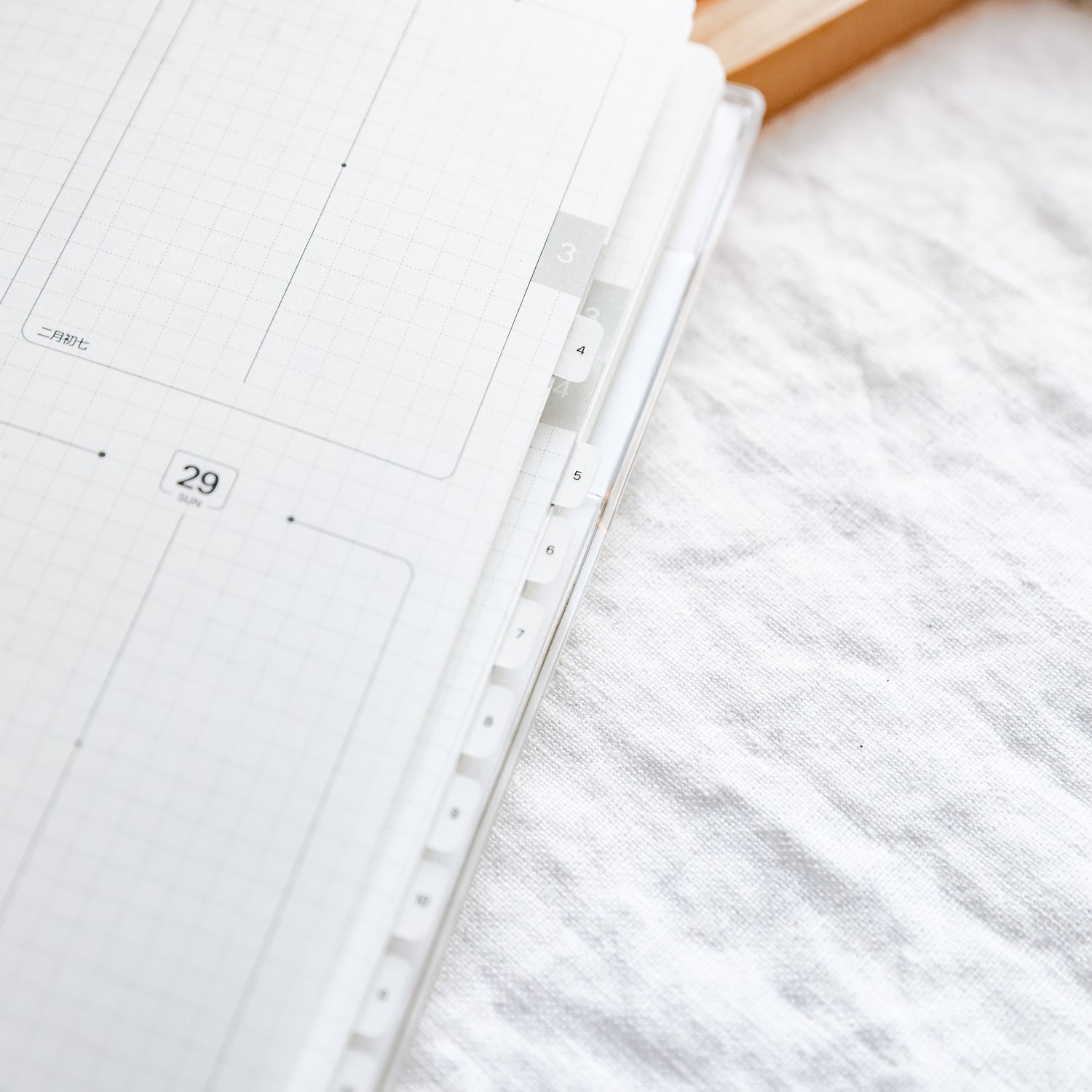 Nano Vellum Tabs - Numbered - Planner tabs