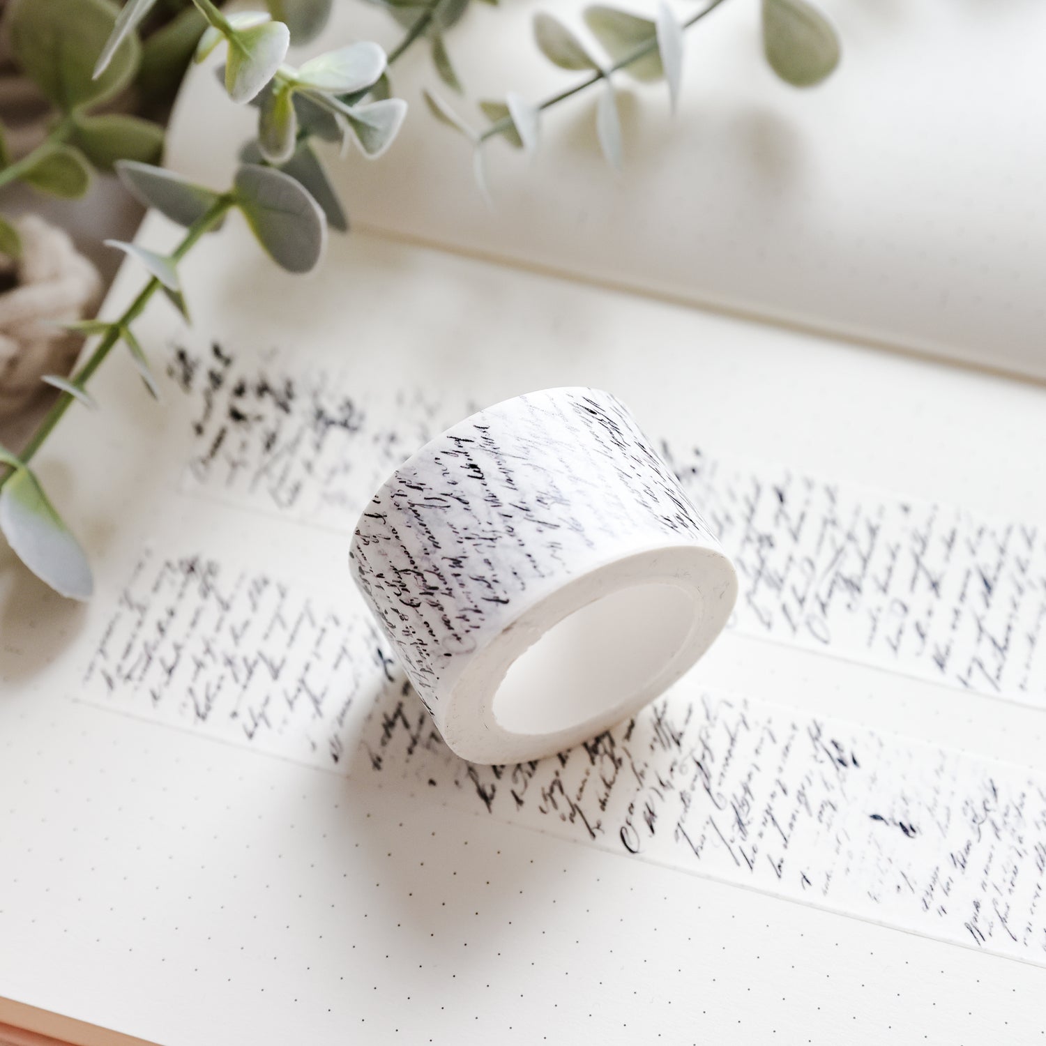 WT001 - Vintage Text Overlay (30 mm) - Washi Tape