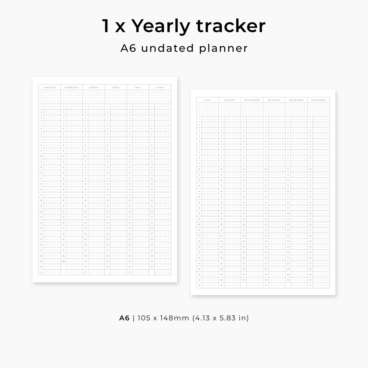A6 Undated | The Essential Planner (PREORDER)