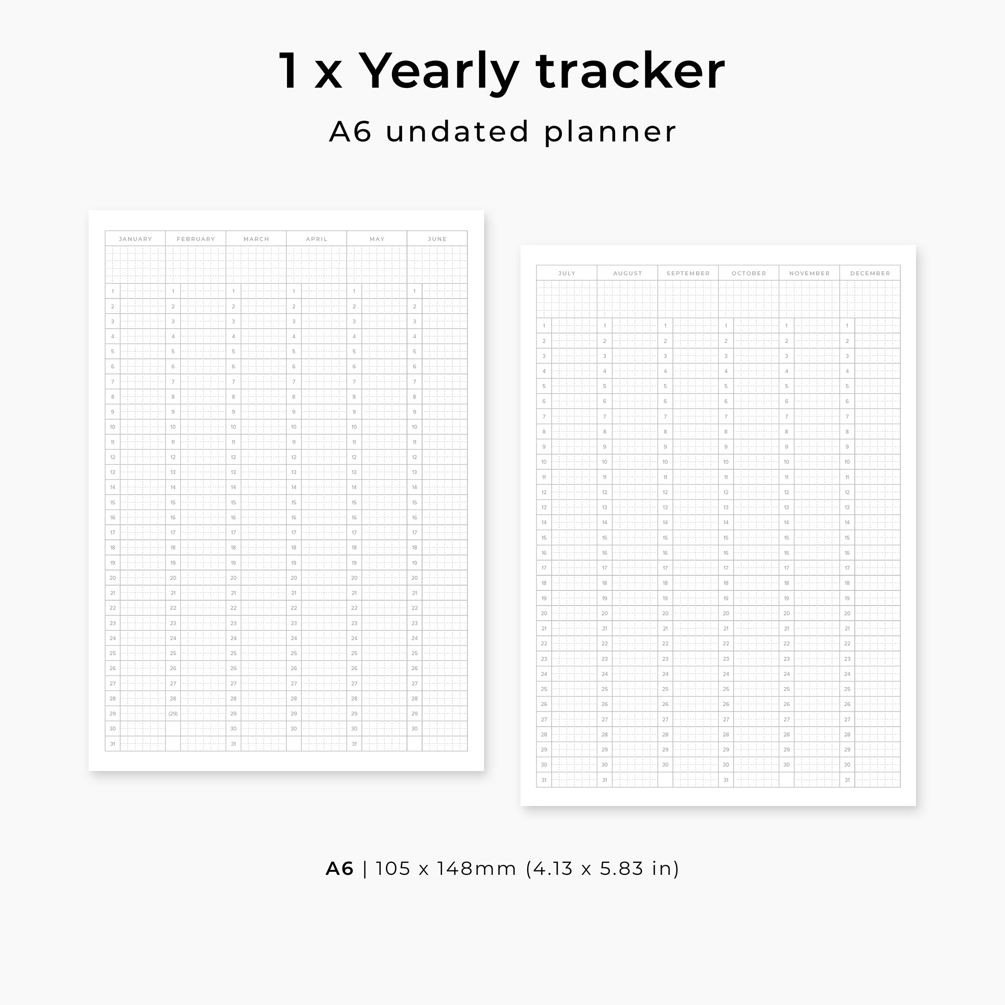 A6 Undated | The Essential Planner
