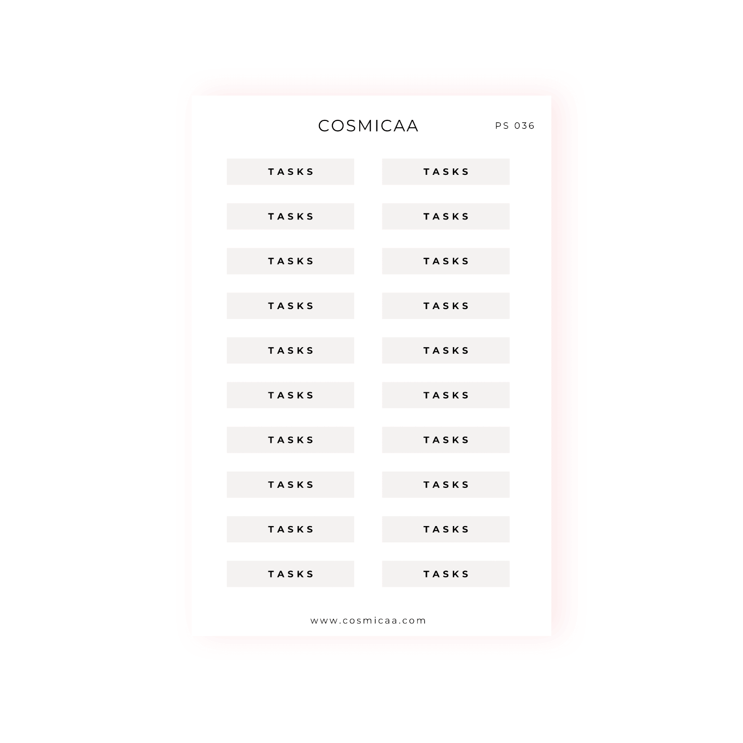 Single-line scripts - Hobonichi Stickers - Cosmicaa