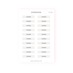 Single-line scripts - Hobonichi Stickers - Cosmicaa