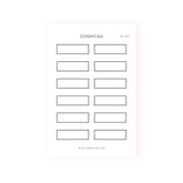 Foiled Quarter Boxes - Deco stickers - Cosmicaa