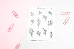 Floral Stickers  - Planner Stickers - Cosmicaa