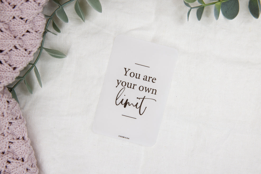 You are your only limit - Journaling Card