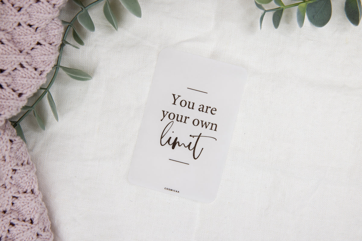You are your own limit - Journaling Card