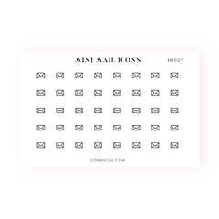 Mini Mail Icons - Planner stickers