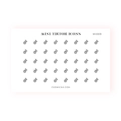 Mini TikTok Icons - Planner stickers