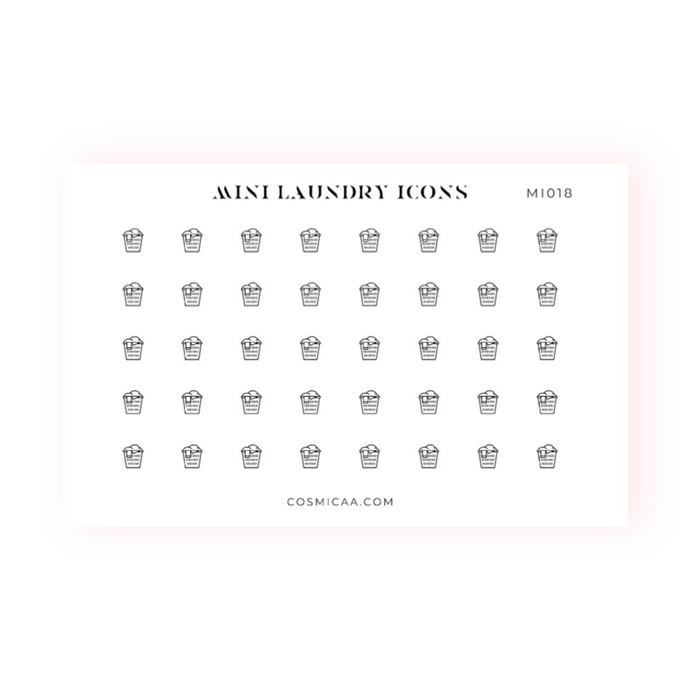 Mini Laundry Icons - Planner stickers