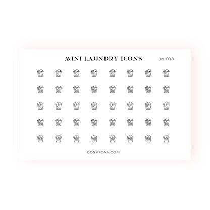 Mini Laundry Icons - Planner stickers