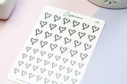 Hearts - Planner Stickers - Cosmicaa