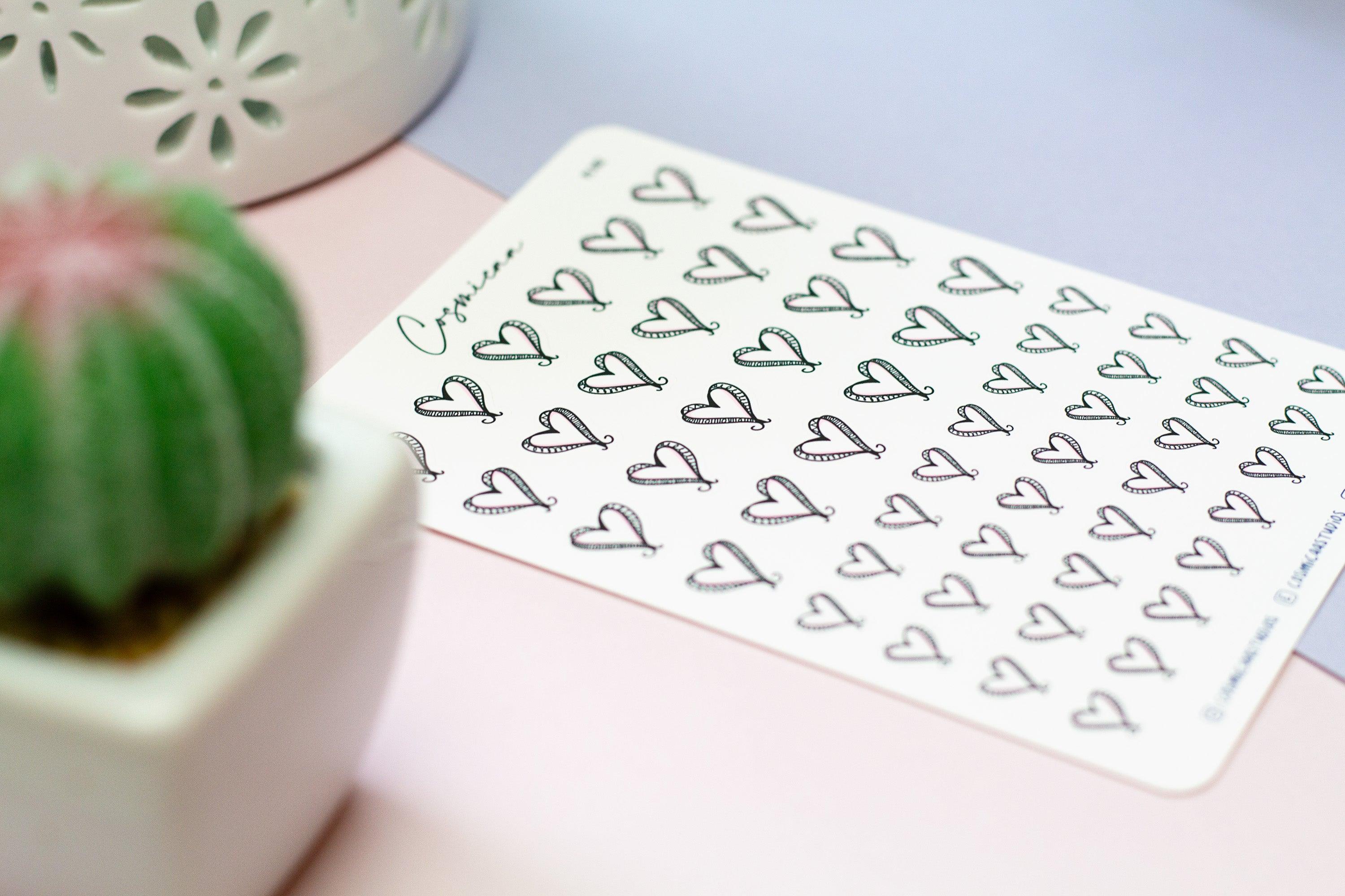 Hearts - Planner Stickers - Cosmicaa