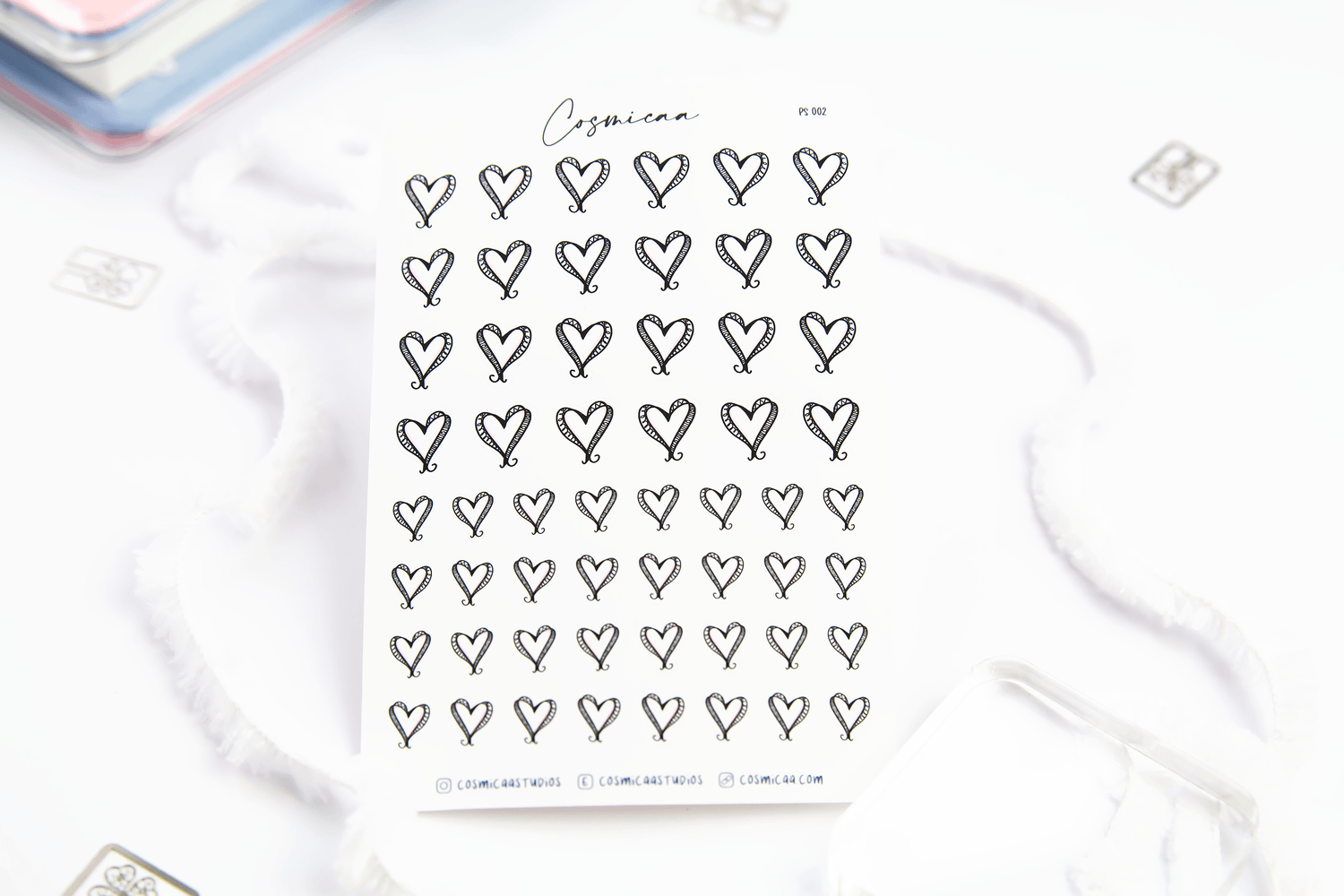 Hearts - Planner Stickers - Cosmicaa