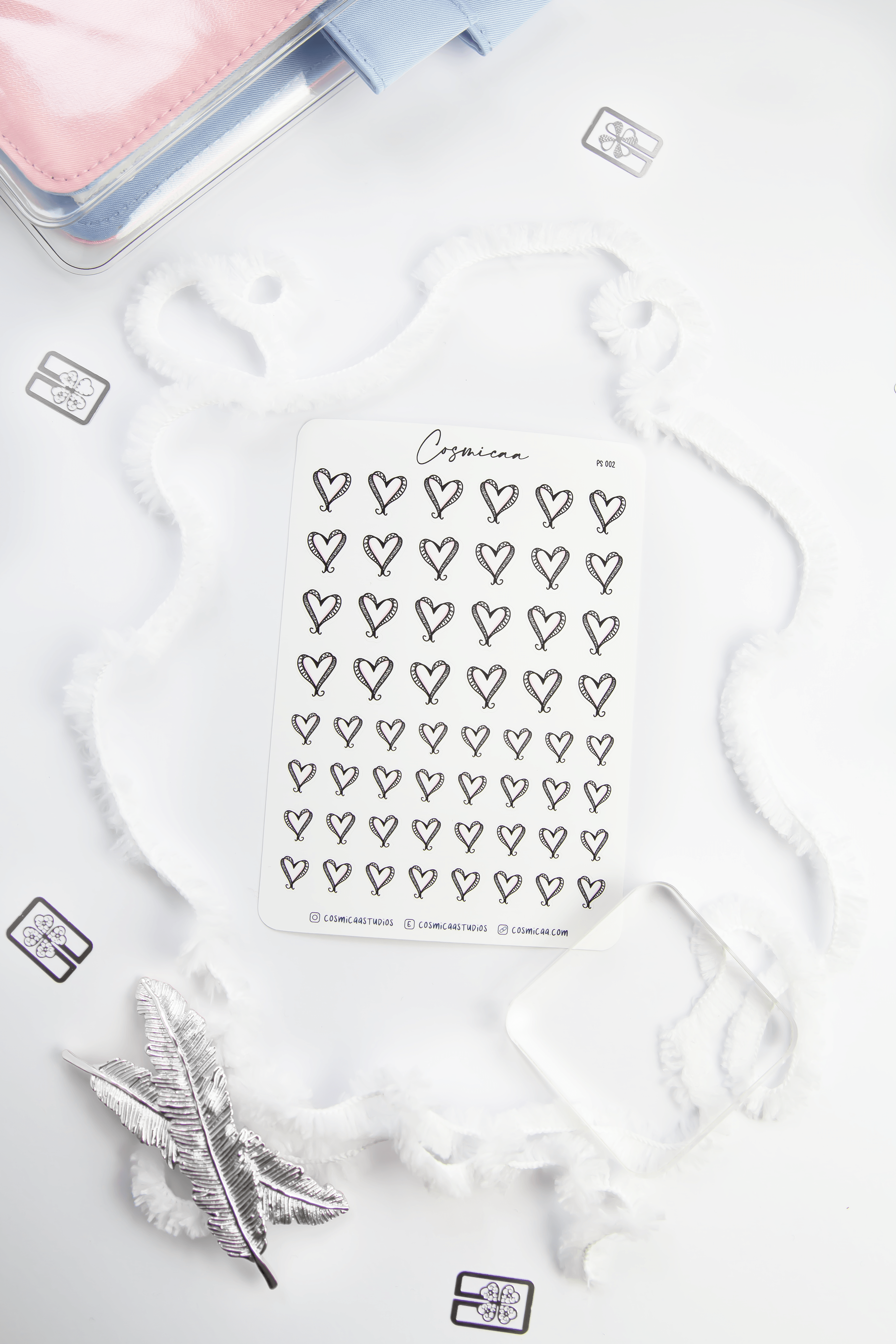 Hearts - Planner Stickers - Cosmicaa