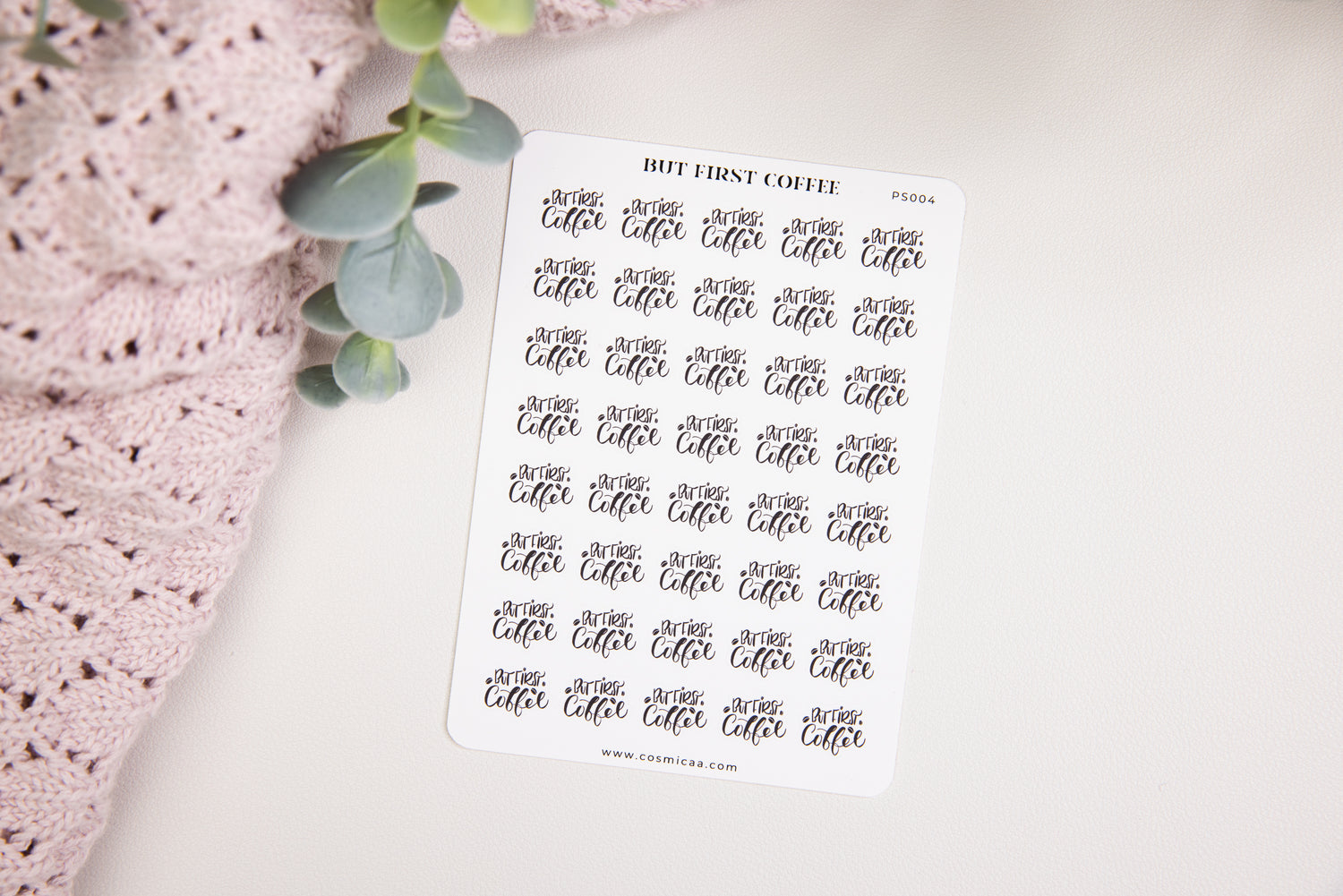 But First Coffee - Planner Stickers