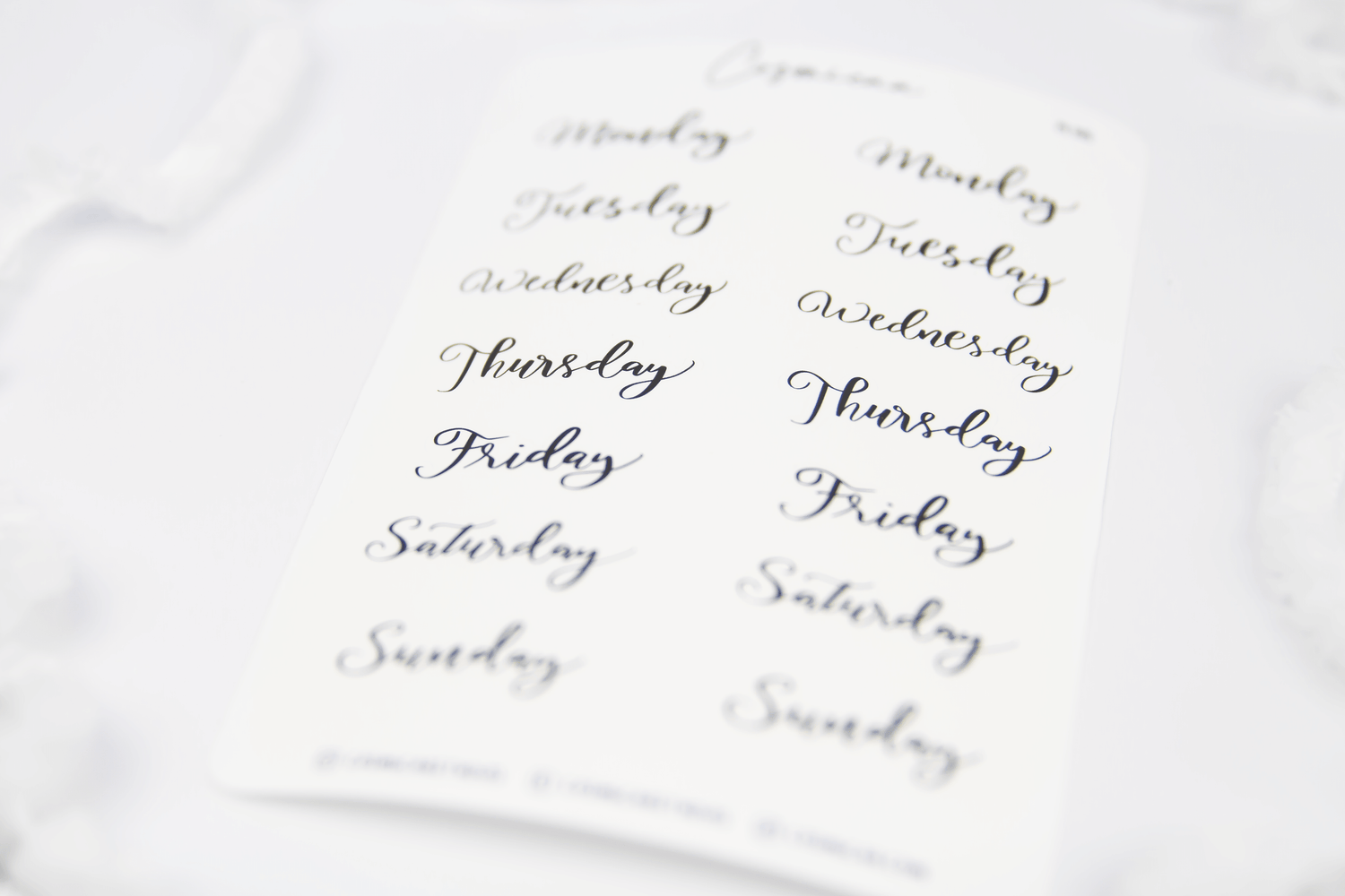 Weekdays - Planner Stickers - Cosmicaa