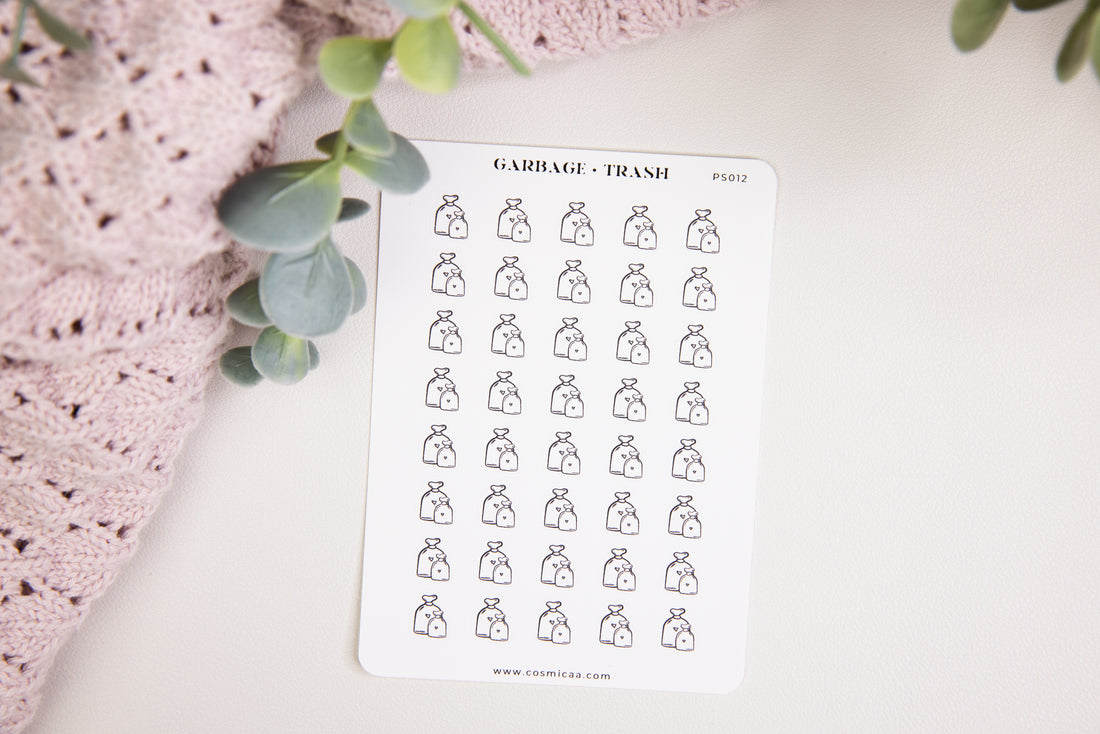 Garbage / Trash - Planner Stickers