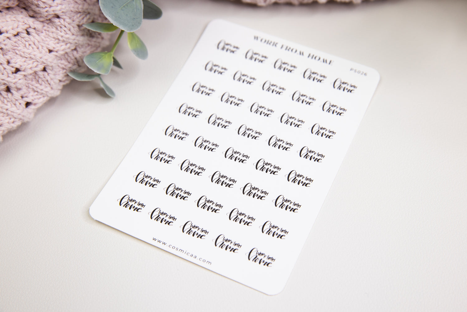 Work From Home - Planner Stickers