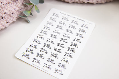 Small Business Scripts  - Planner Stickers