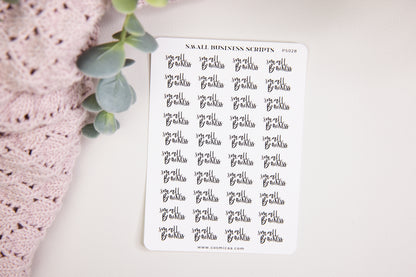 Small Business Scripts  - Planner Stickers