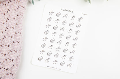 Social Media Icons - Planner stickers