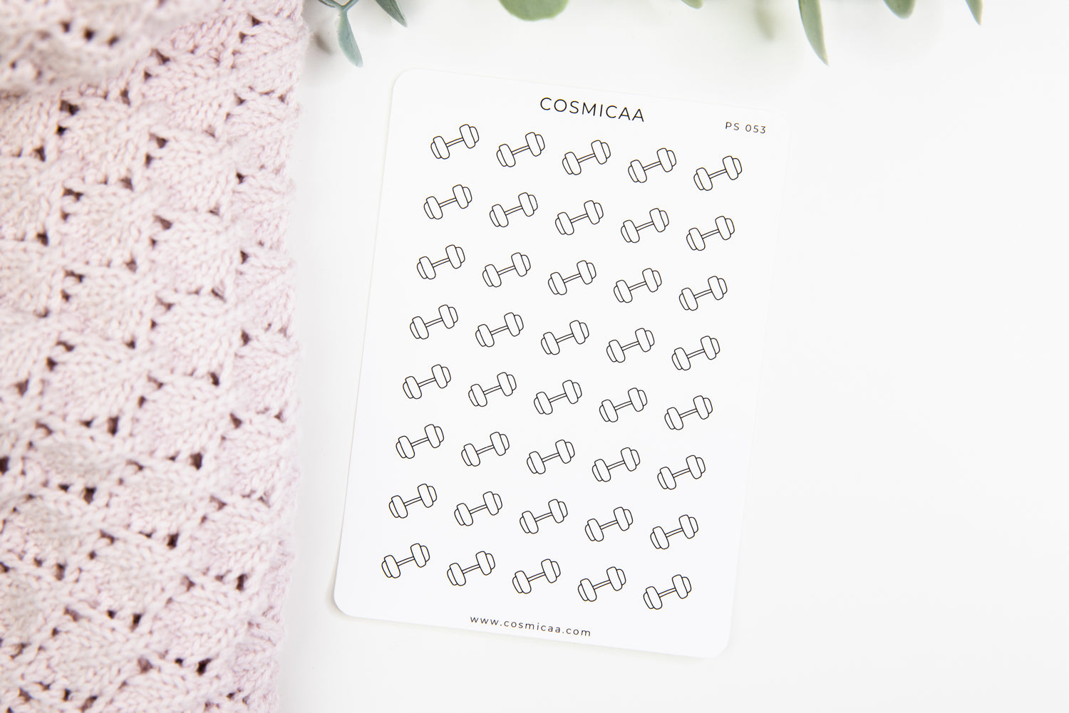 Dumbbells - Planner stickers