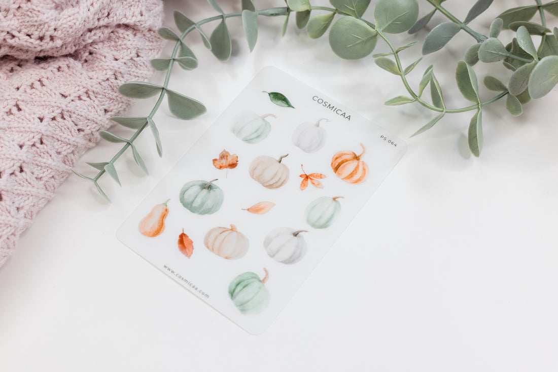 Watercolor Pumpkins - Planner stickers