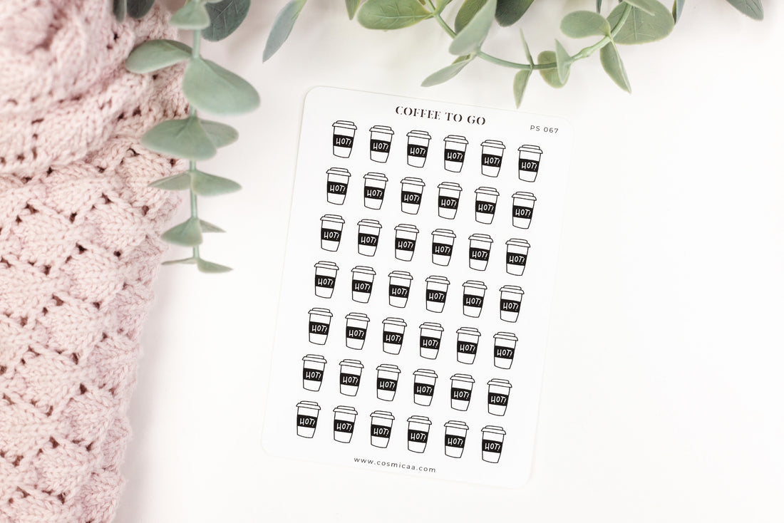 Coffee To Go - Planner stickers