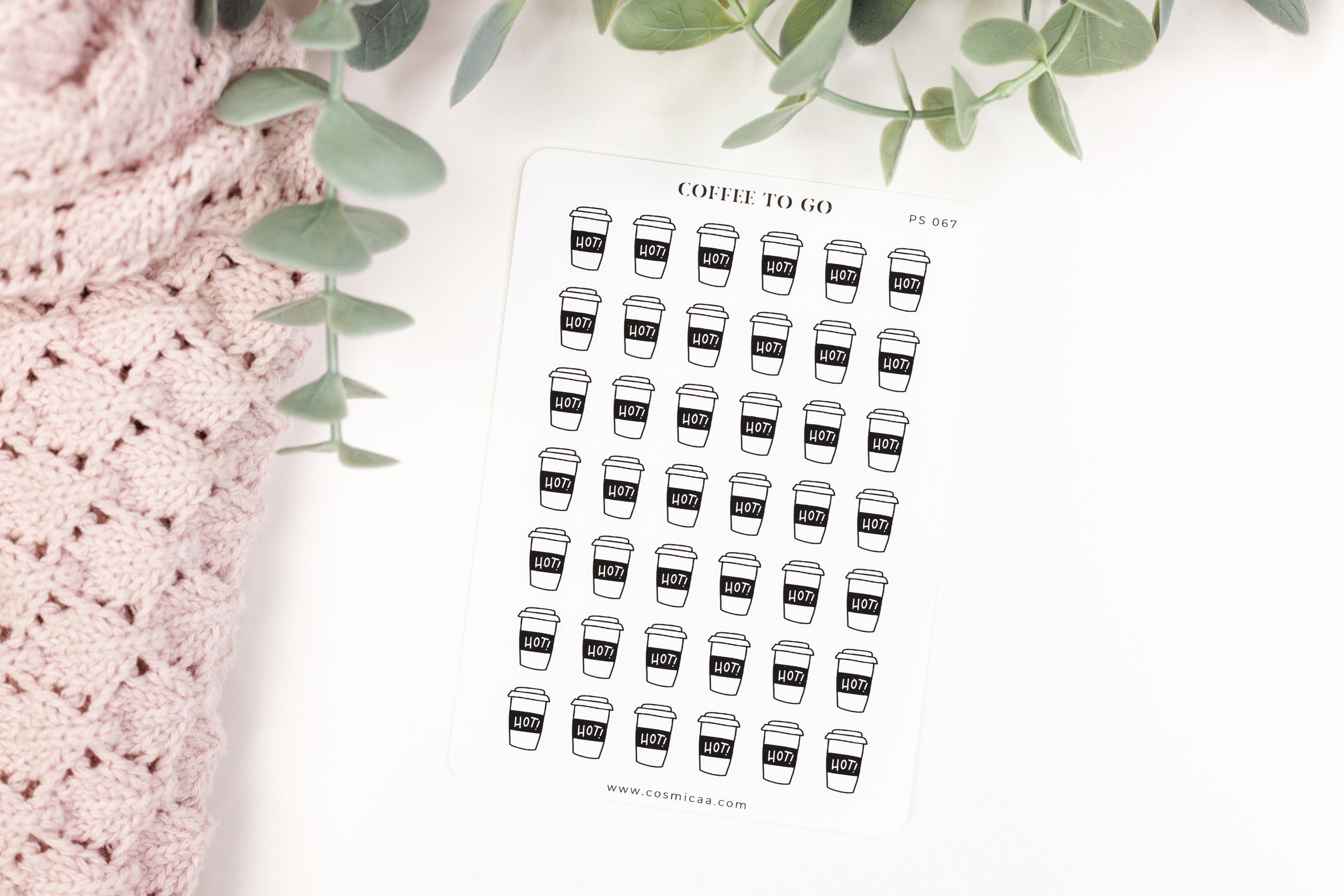 Coffee To Go - Planner stickers