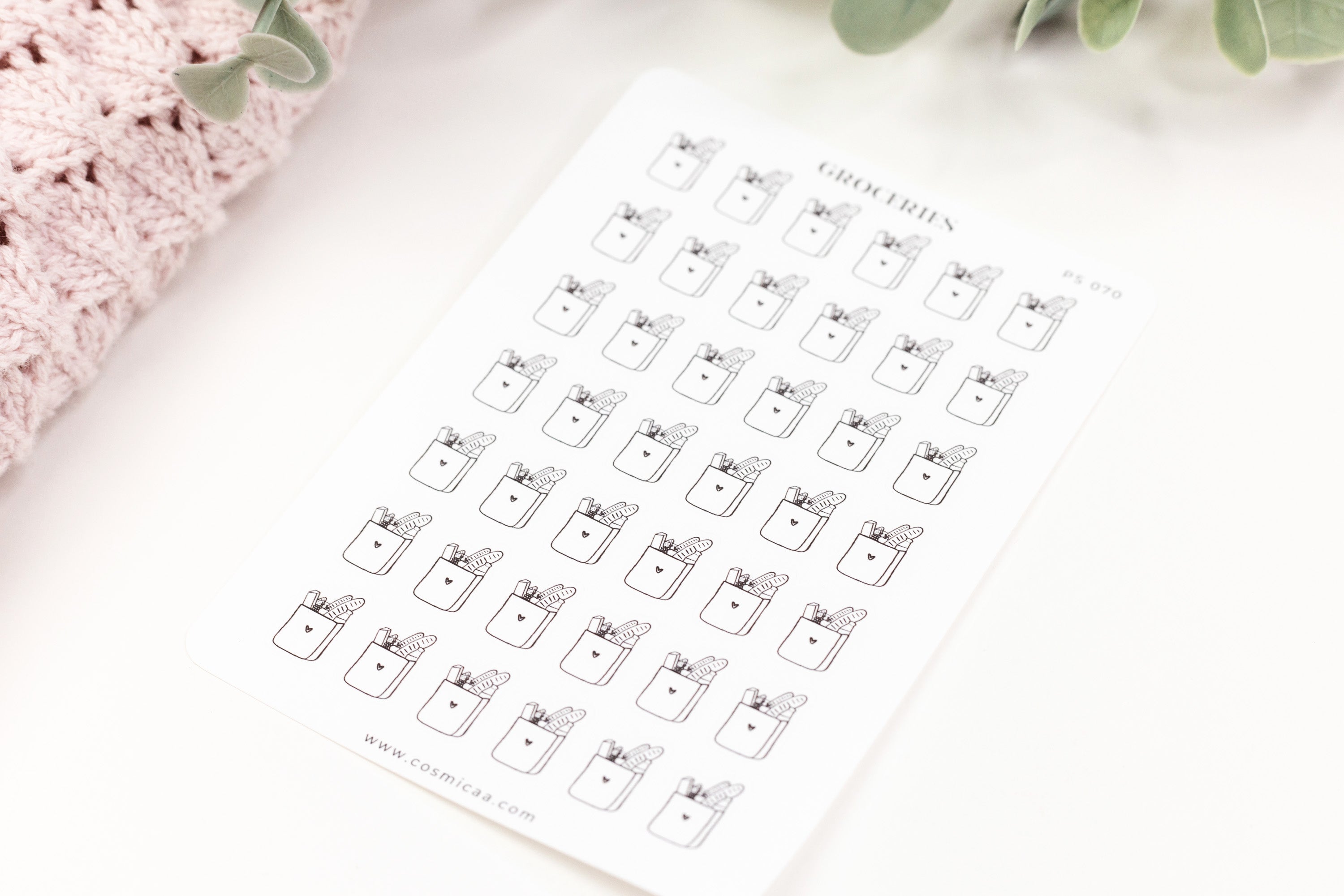 Groceries - Planner stickers