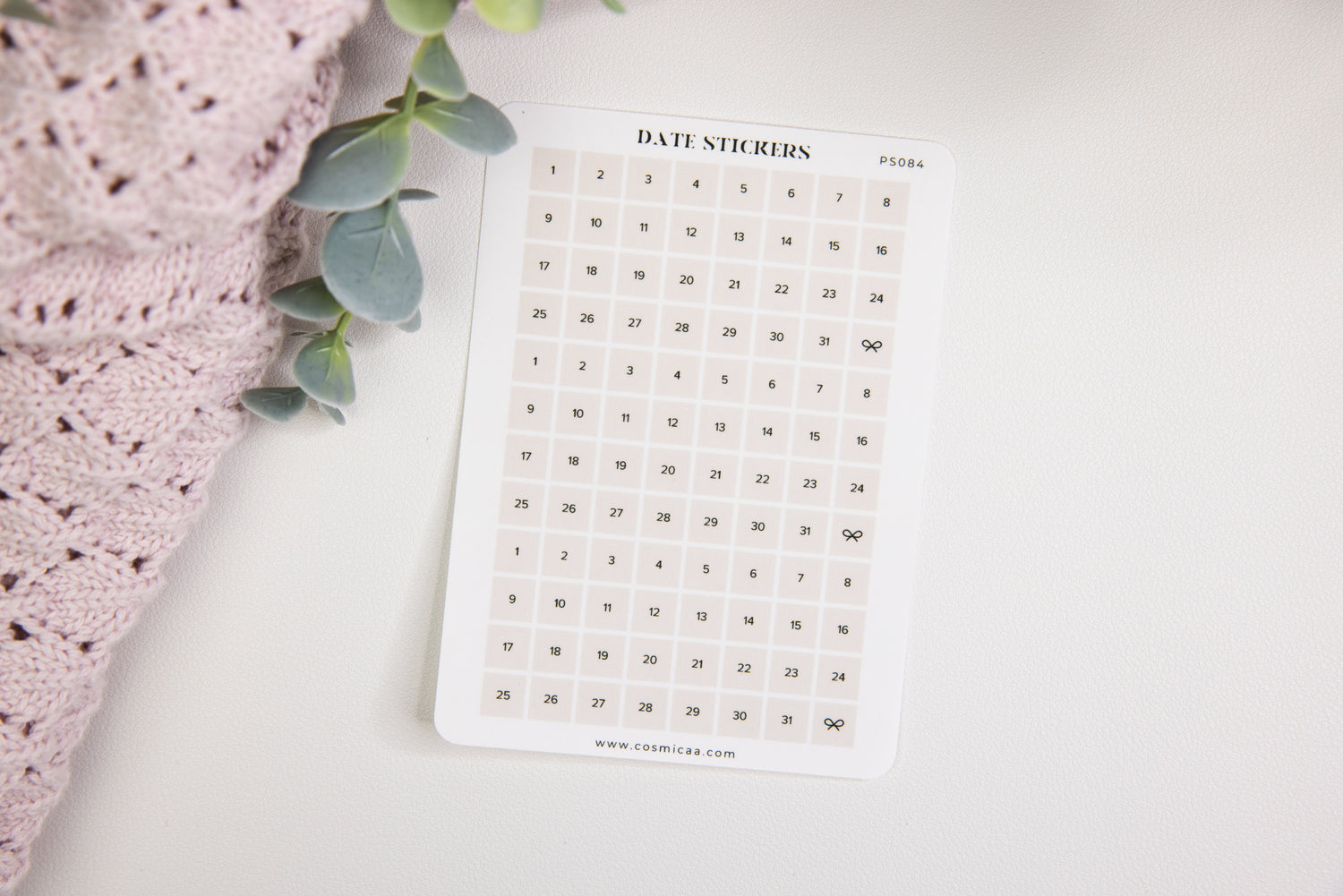 Square Dates - Planner Stickers