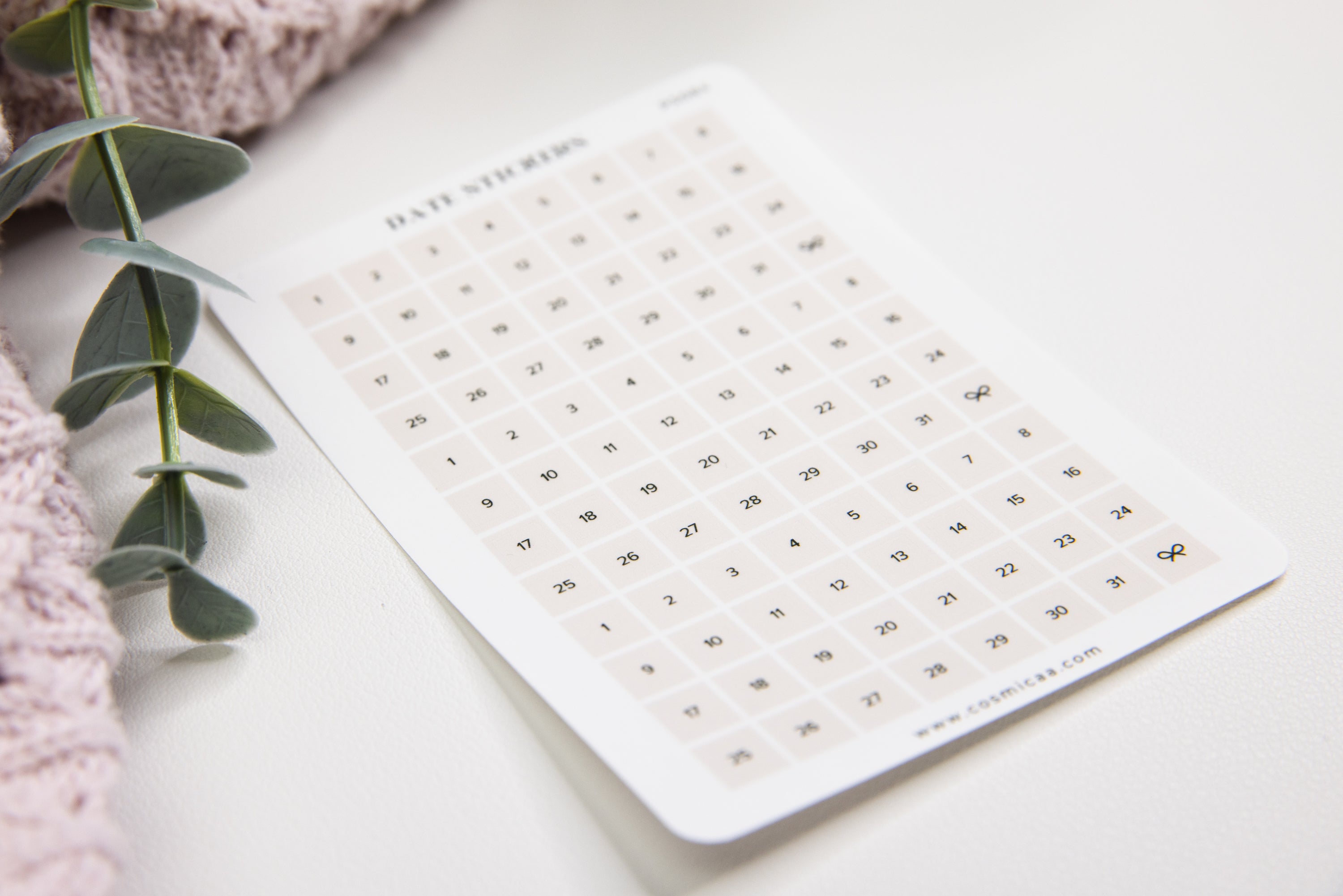 Square Dates - Planner Stickers