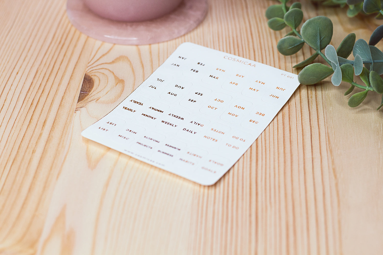 Custom Foiled Index Tabs - Planner tabs