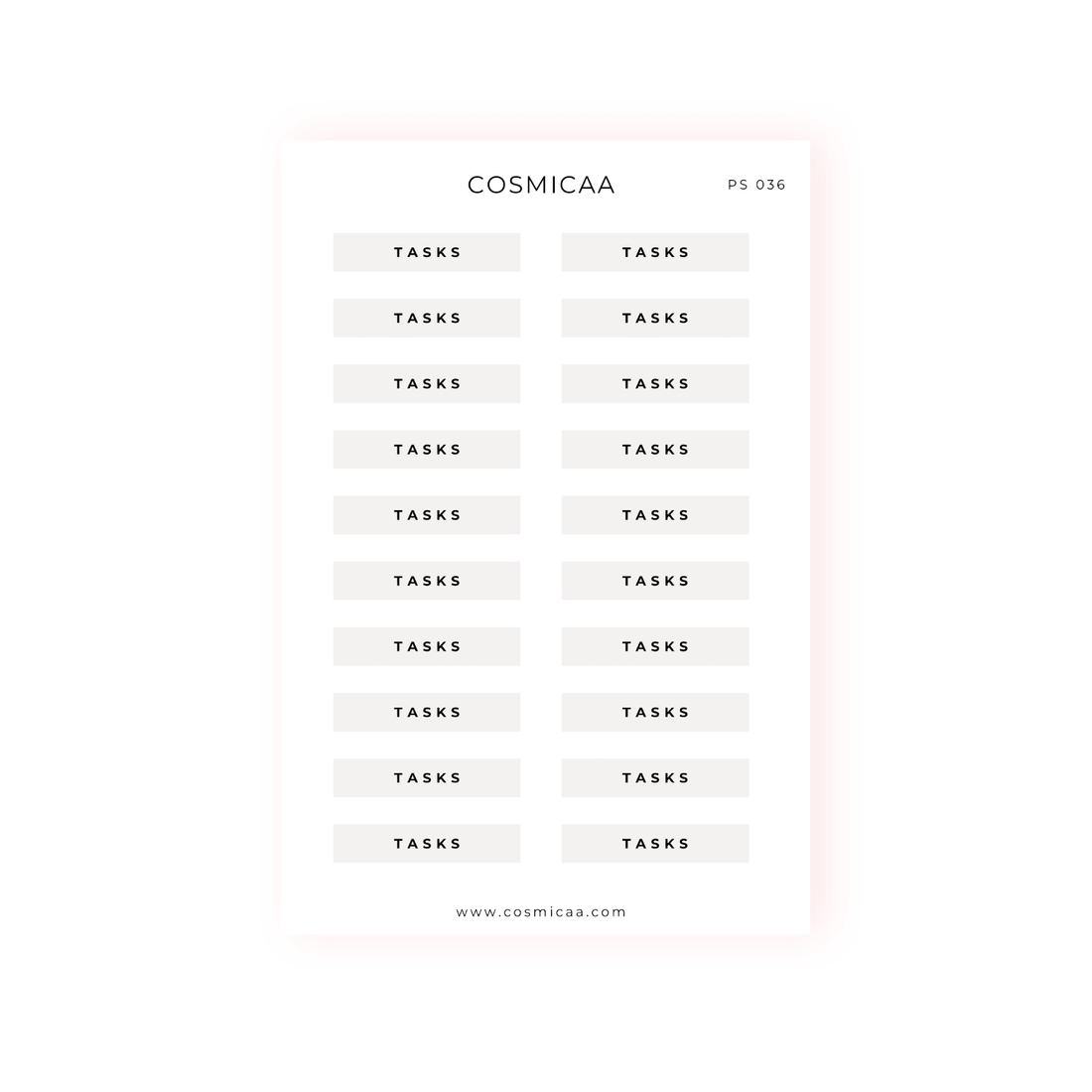 Single-line scripts - Hobonichi Stickers - Cosmicaa