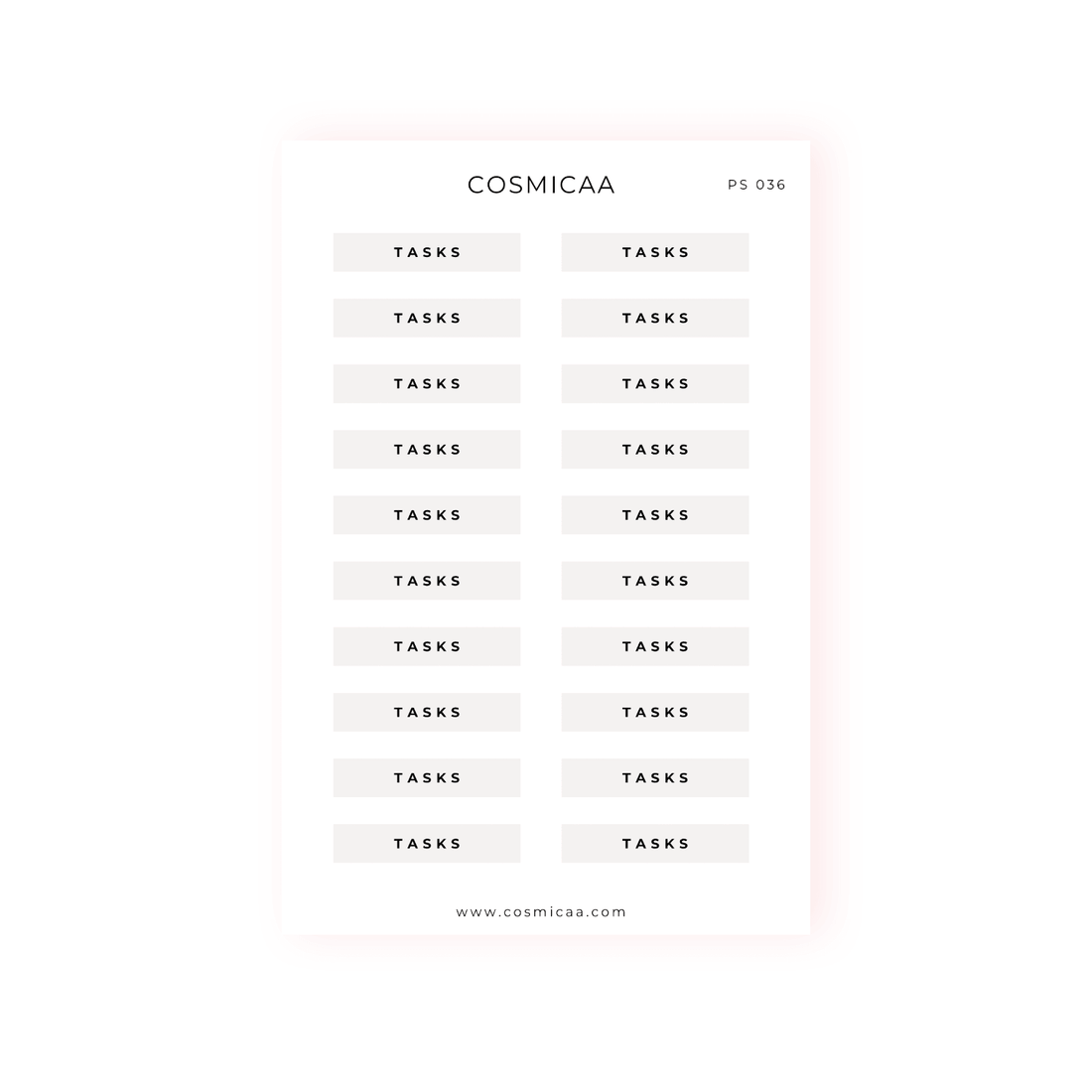 Single-line scripts - Hobonichi Stickers - Cosmicaa