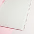 A5 Vellum Monthly Tab Dividers - Planner dividers - Cosmicaa