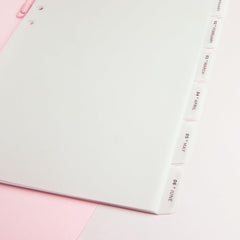 A5 Vellum Monthly Tab Dividers - Planner dividers - Cosmicaa